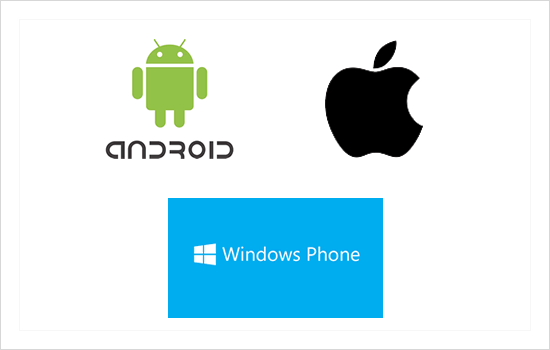 Mobile property websites on Andriod, iPhone and Windows