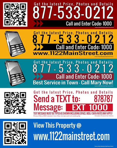 Sign rider sample layouts and colors