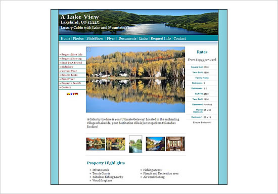 Vacation Rental Property marketing with SPS